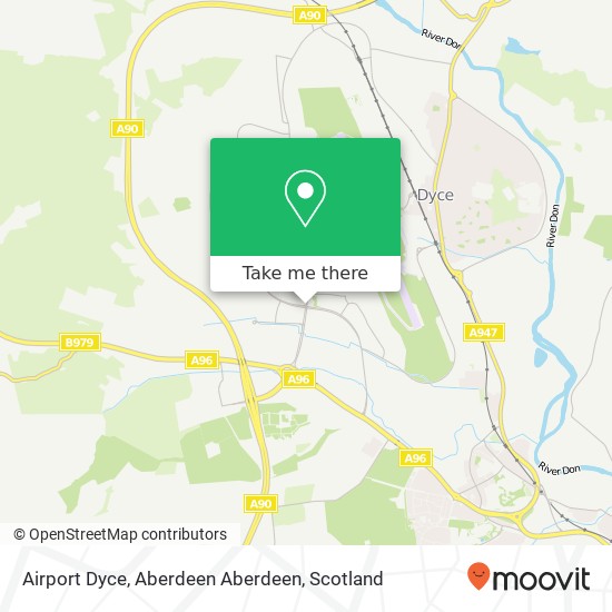 Airport Dyce, Aberdeen Aberdeen map