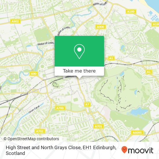 High Street and North Grays Close, EH1 Edinburgh map