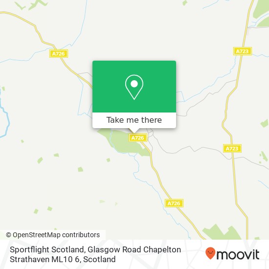 Sportflight Scotland, Glasgow Road Chapelton Strathaven ML10 6 map