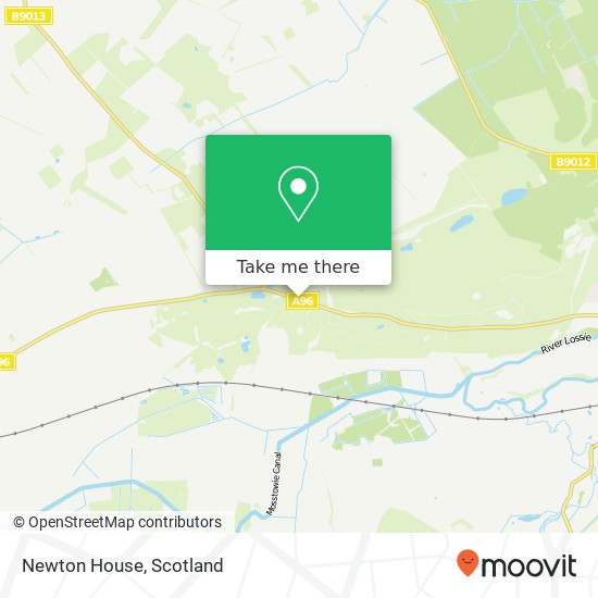 Newton House map