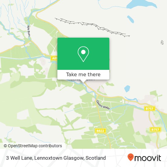 3 Well Lane, Lennoxtown Glasgow map