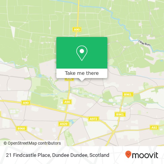 21 Findcastle Place, Dundee Dundee map