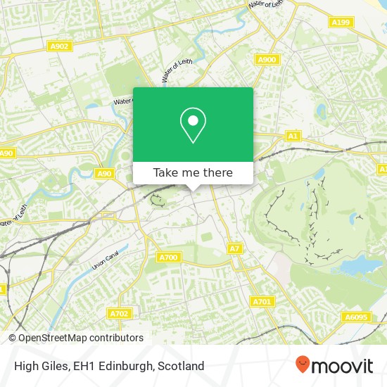 High Giles, EH1 Edinburgh map