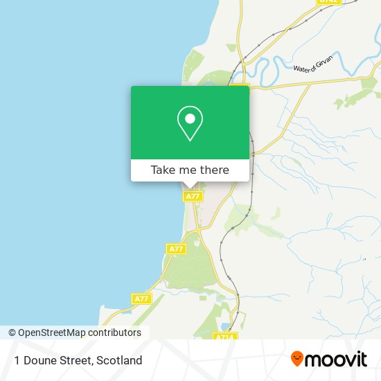 1 Doune Street map