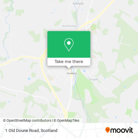 1 Old Doune Road map