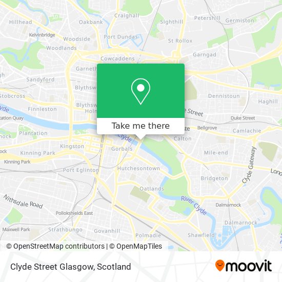Clyde Street Glasgow map