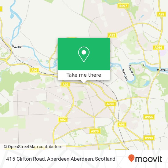 415 Clifton Road, Aberdeen Aberdeen map