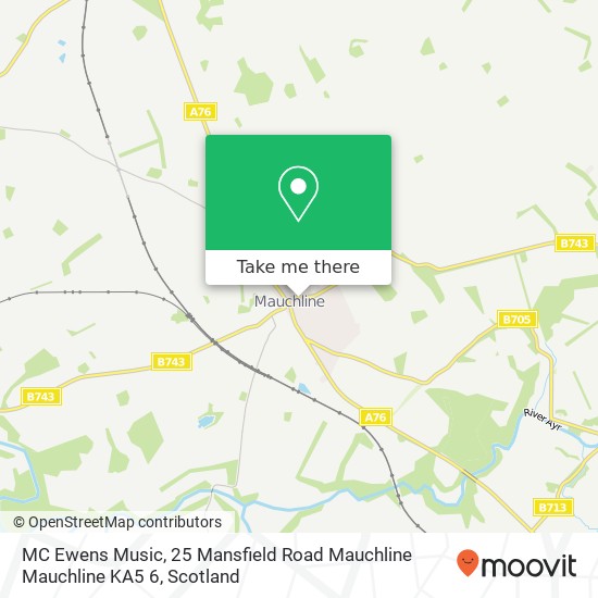 MC Ewens Music, 25 Mansfield Road Mauchline Mauchline KA5 6 map