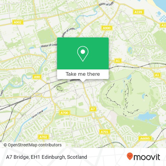 A7 Bridge, EH1 Edinburgh map