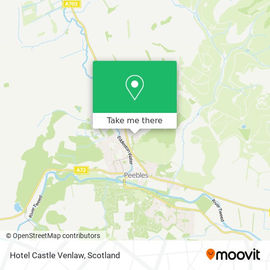 Hotel Castle Venlaw map