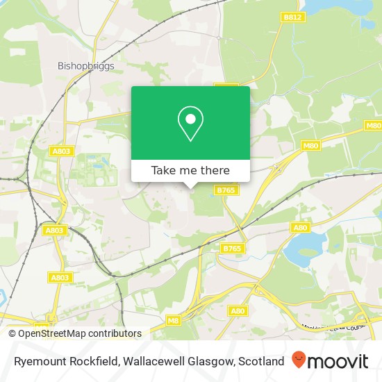 Ryemount Rockfield, Wallacewell Glasgow map