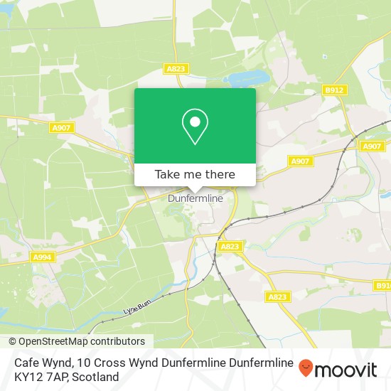 Cafe Wynd, 10 Cross Wynd Dunfermline Dunfermline KY12 7AP map