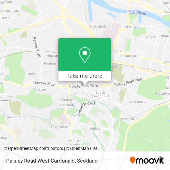 Paisley Road West Cardonald map