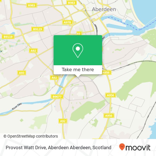 Provost Watt Drive, Aberdeen Aberdeen map