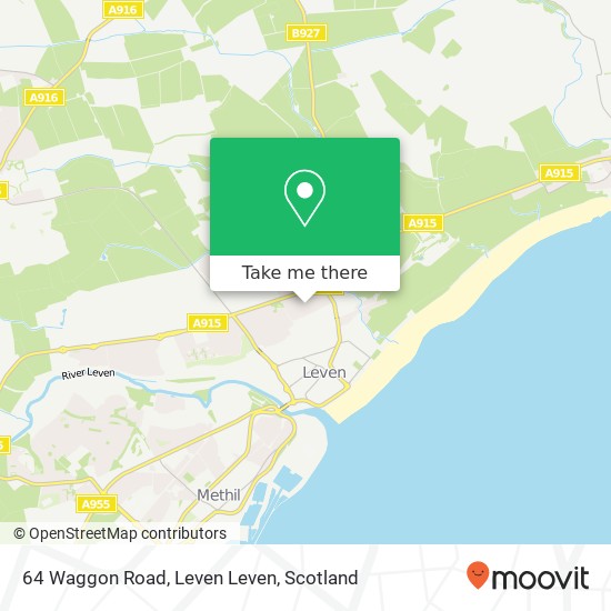 64 Waggon Road, Leven Leven map
