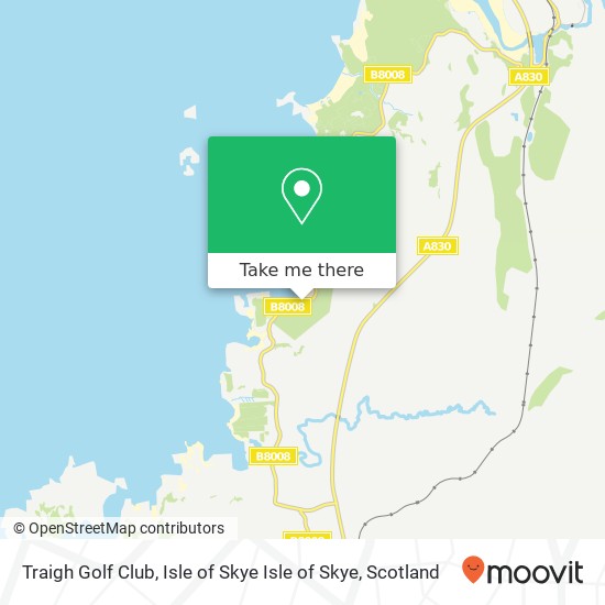 Traigh Golf Club, Isle of Skye Isle of Skye map