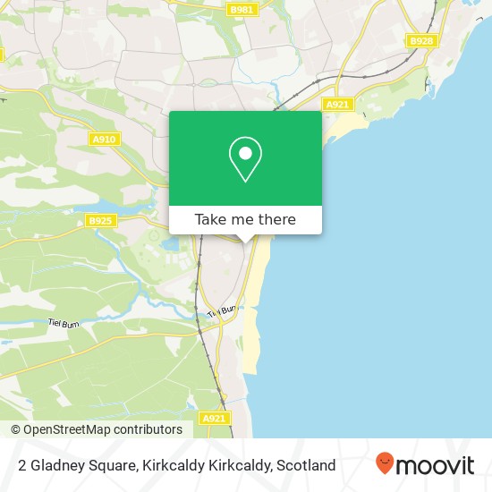 2 Gladney Square, Kirkcaldy Kirkcaldy map