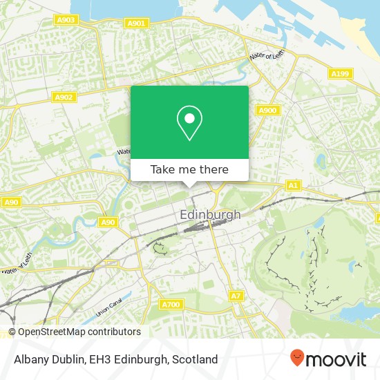 Albany Dublin, EH3 Edinburgh map