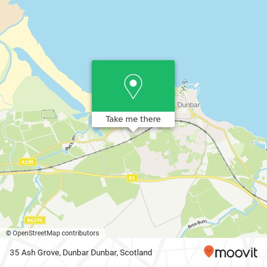 35 Ash Grove, Dunbar Dunbar map