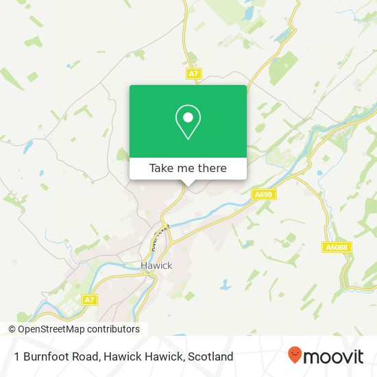 1 Burnfoot Road, Hawick Hawick map