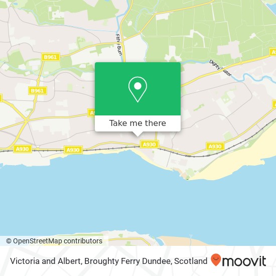 Victoria and Albert, Broughty Ferry Dundee map