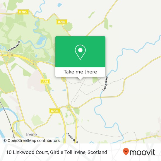 10 Linkwood Court, Girdle Toll Irvine map