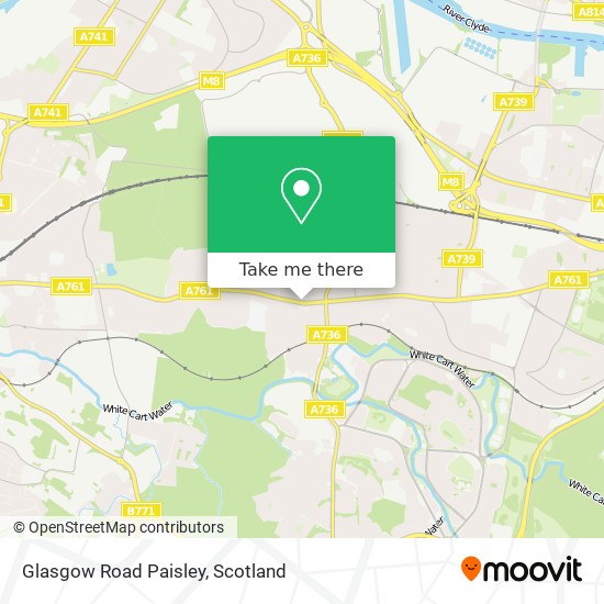 Glasgow Road Paisley map