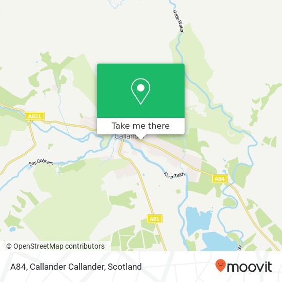 A84, Callander Callander map