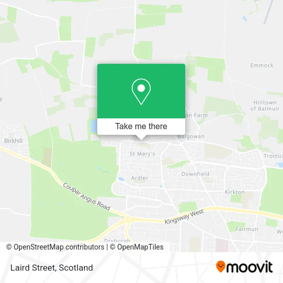 Laird Street map