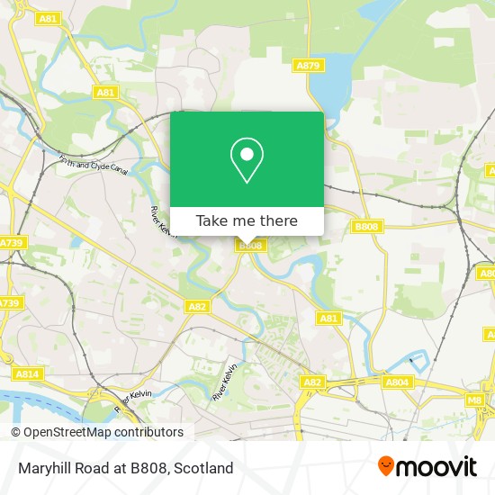 Maryhill Road at B808 map
