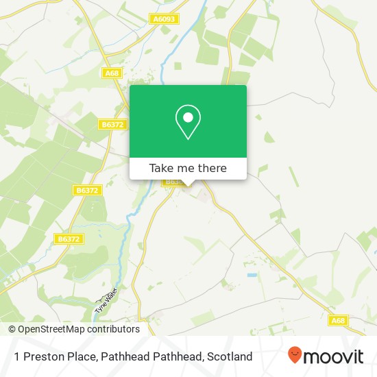 1 Preston Place, Pathhead Pathhead map
