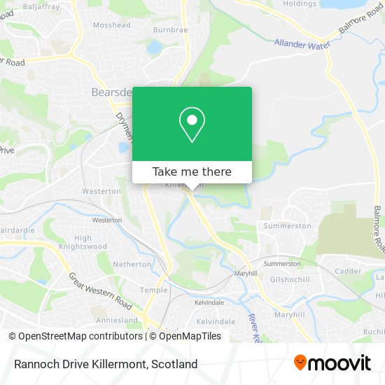 Rannoch Drive Killermont map