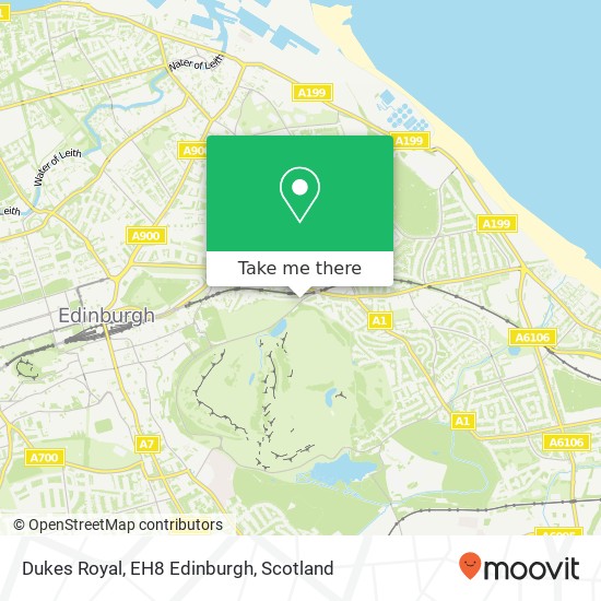 Dukes Royal, EH8 Edinburgh map