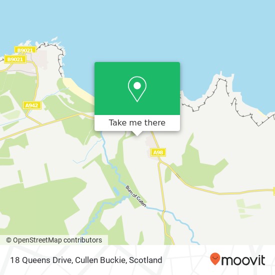 18 Queens Drive, Cullen Buckie map