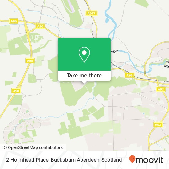 2 Holmhead Place, Bucksburn Aberdeen map