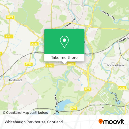 Whitehaugh Parkhouse map