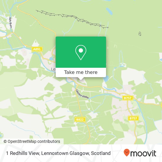 1 Redhills View, Lennoxtown Glasgow map
