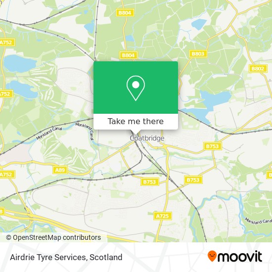 Airdrie Tyre Services map