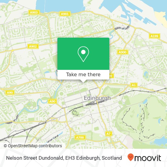 Nelson Street Dundonald, EH3 Edinburgh map