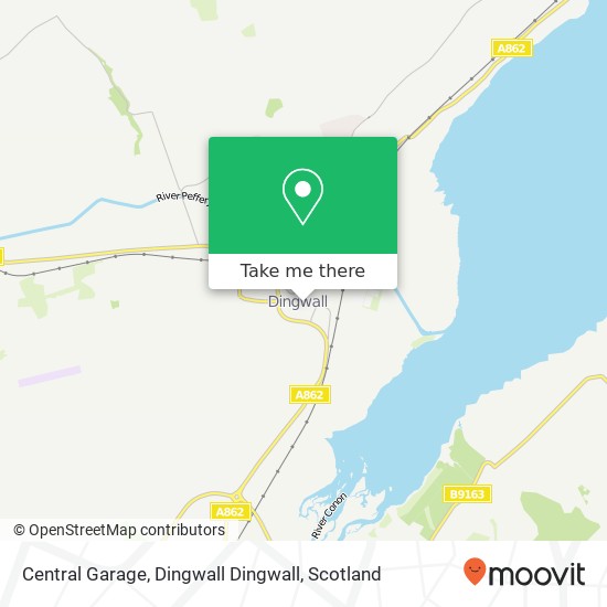 Central Garage, Dingwall Dingwall map