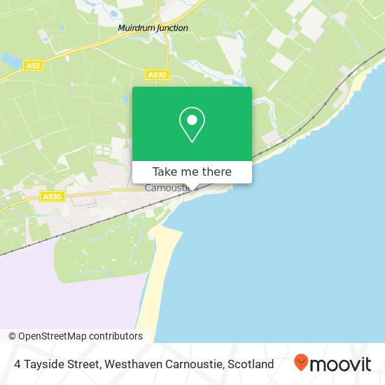 4 Tayside Street, Westhaven Carnoustie map