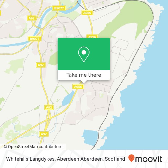 Whitehills Langdykes, Aberdeen Aberdeen map