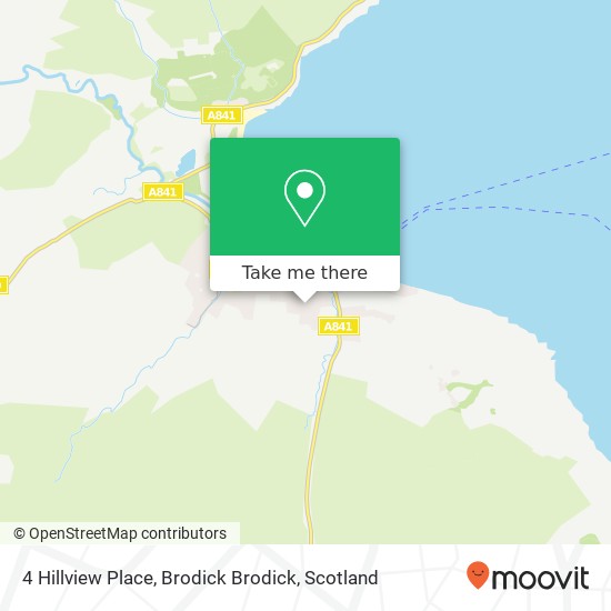 4 Hillview Place, Brodick Brodick map