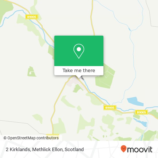2 Kirklands, Methlick Ellon map