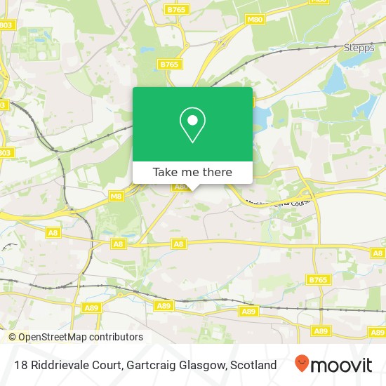 18 Riddrievale Court, Gartcraig Glasgow map