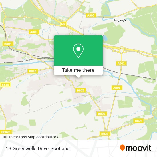 13 Greenwells Drive map