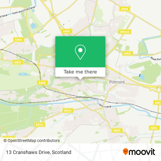 13 Cranshaws Drive map