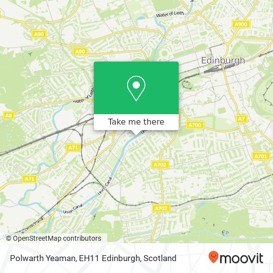 Polwarth Yeaman, EH11 Edinburgh map