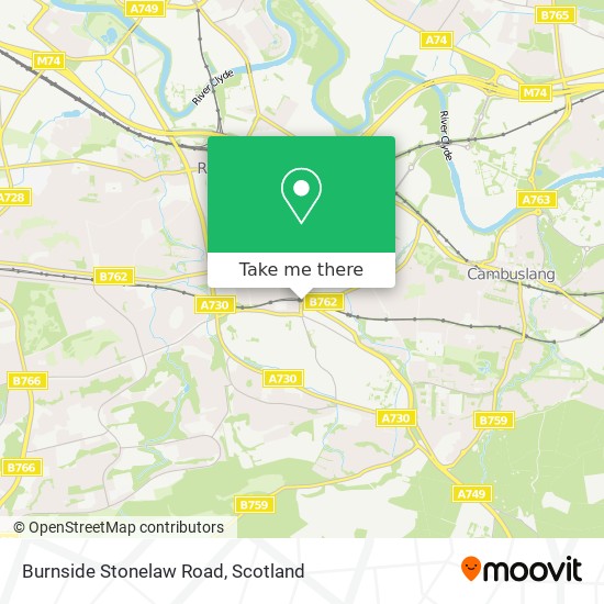 Burnside Stonelaw Road map