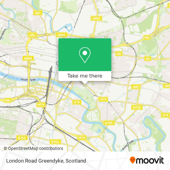 London Road Greendyke map